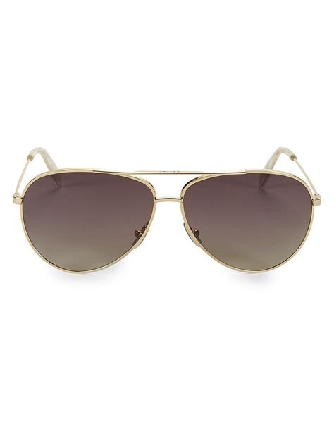 celine cl 41352|CELINE Aviator Sunglasses CL 40062U Gold .